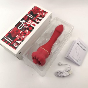 2in1 红唇舔吸震动器【1pcs】